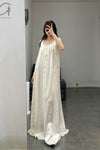 Mutedance 24 Spring/Summer Printed Flowing Long Dress MD-MD24SS29-H hoary PM141